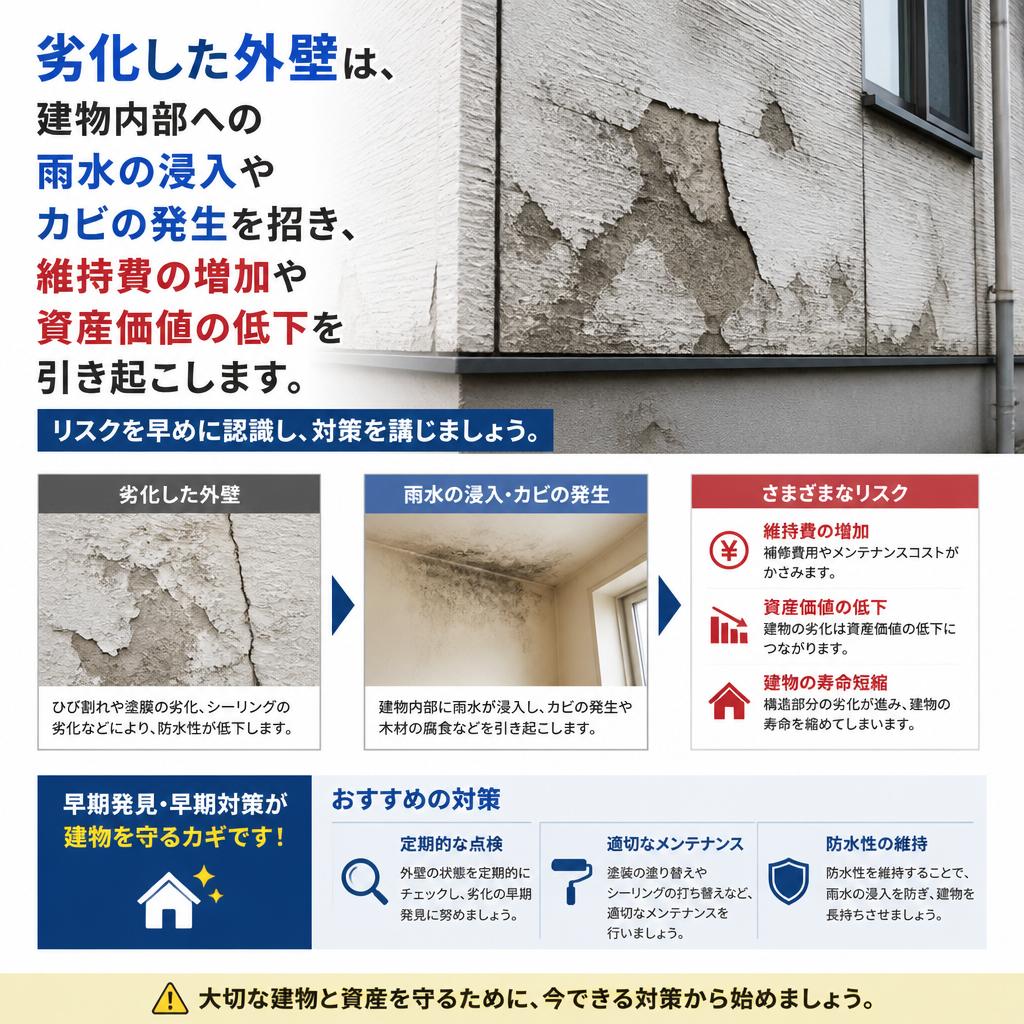 2. 外壁の劣化がもたらすリスク