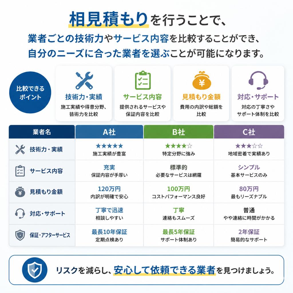 相見積もりの重要性
