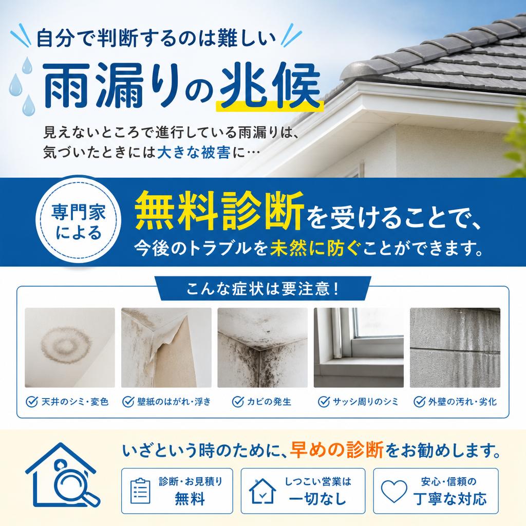 専門家による雨漏り診断の重要性